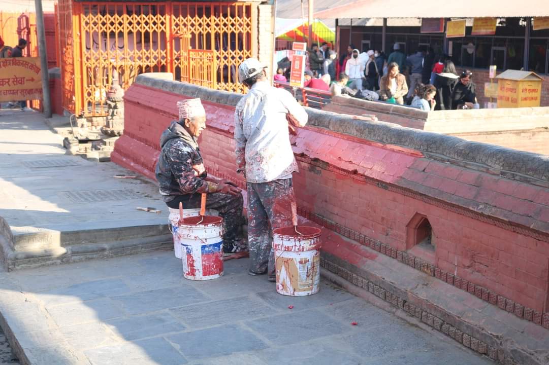 Sanitation program in Pashupatinath premises begins