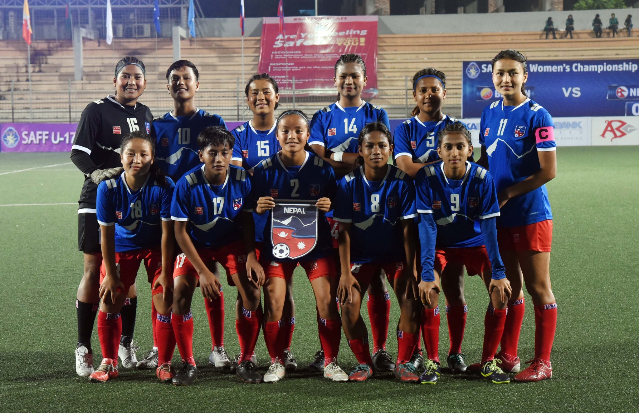 Nepali women’s team defeated Bhutan