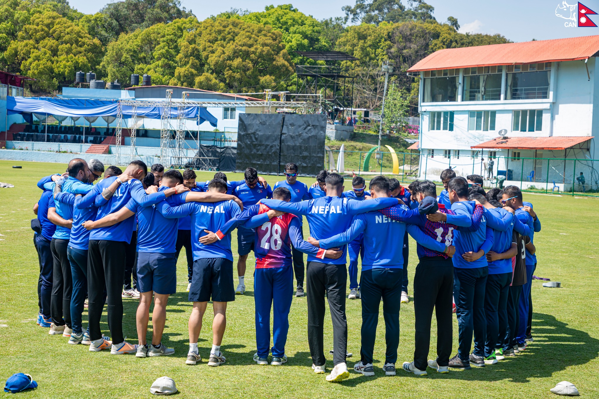 Practice cricket between Nepal and Oman today