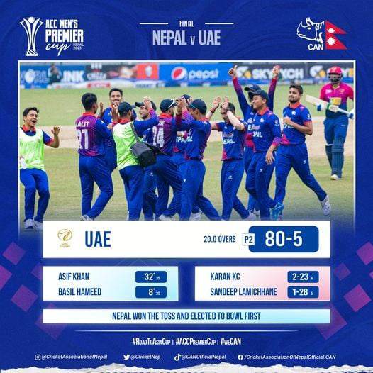 ACC Premier Cup Finale: 20 overs for Nepal