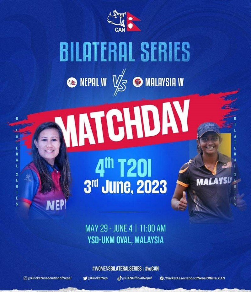 Women’s Cricket Match Today: Nepal vs Malaysia