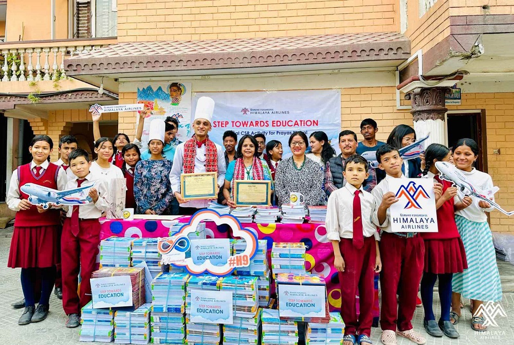 Himalaya Airlines supports Prayas Nepal’s children’s start-up initiation