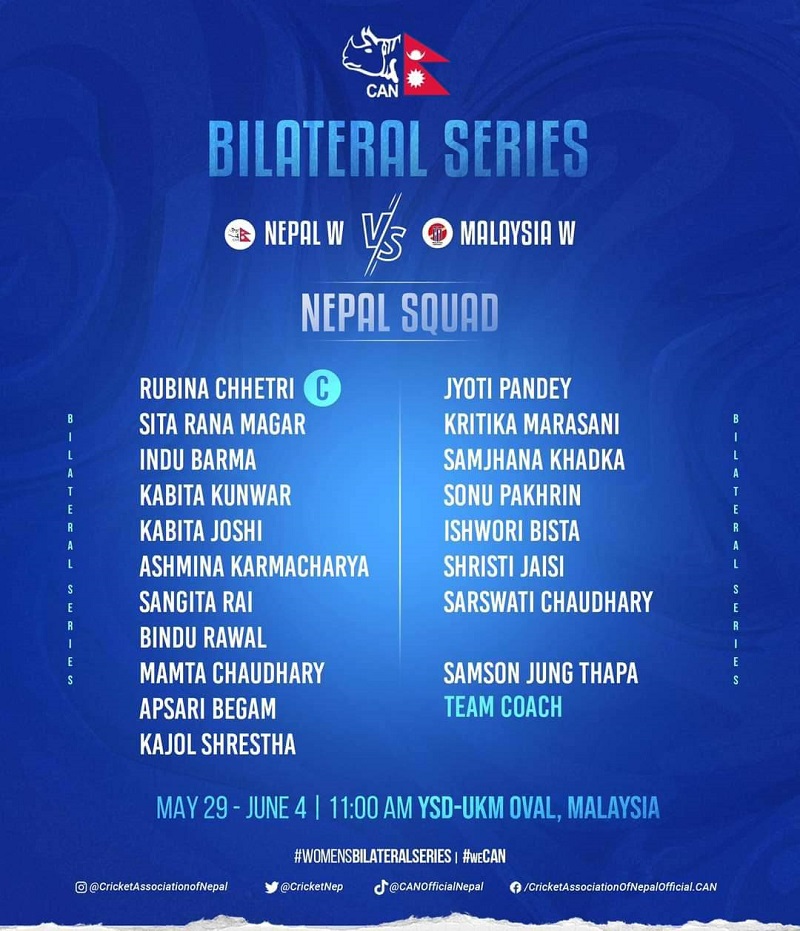 Bilateral Series: Squad Announcement