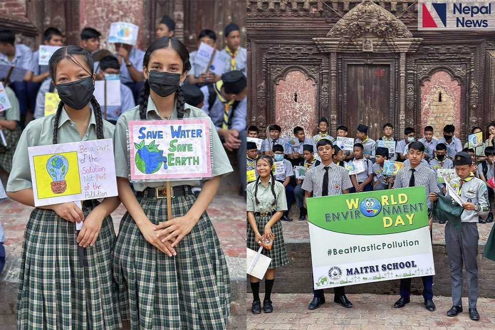 Maitri School conducts awareness program to mark Environment Day