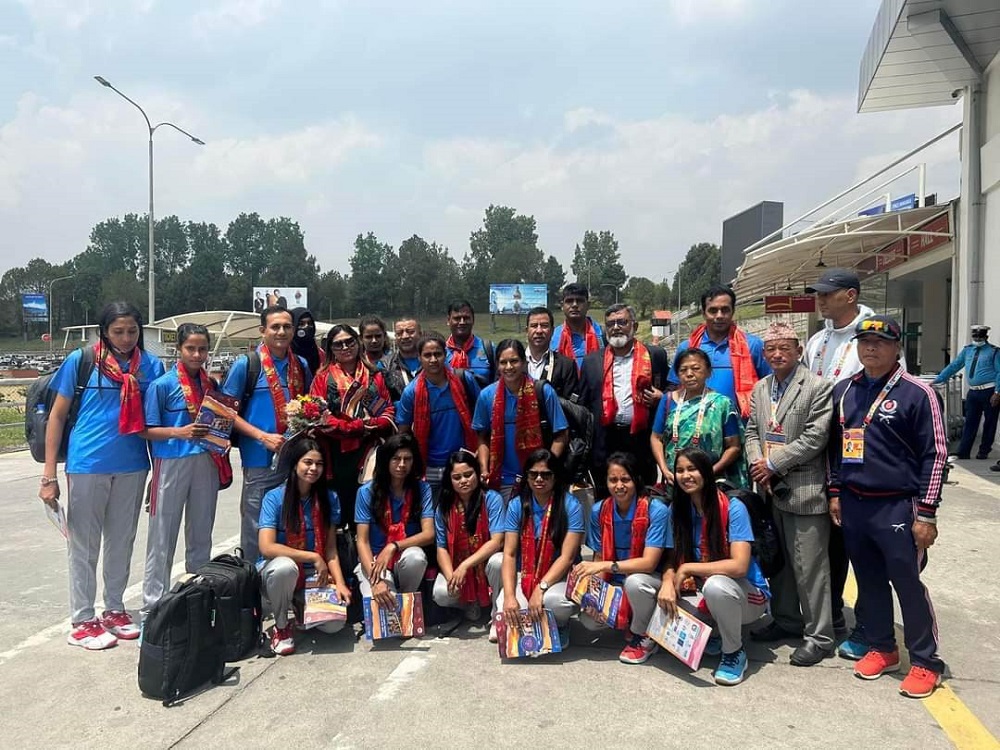 CAVA Women’s Volleyball: Teams arrive in Ktm