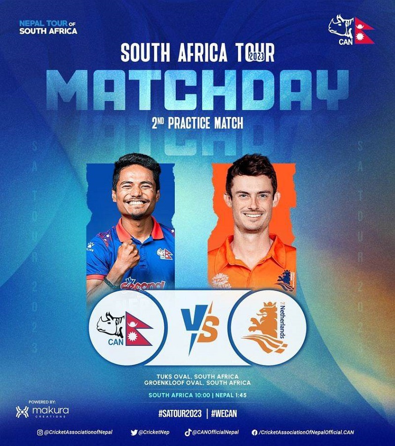 South Africa Tour: Nepal loses to Netherlands