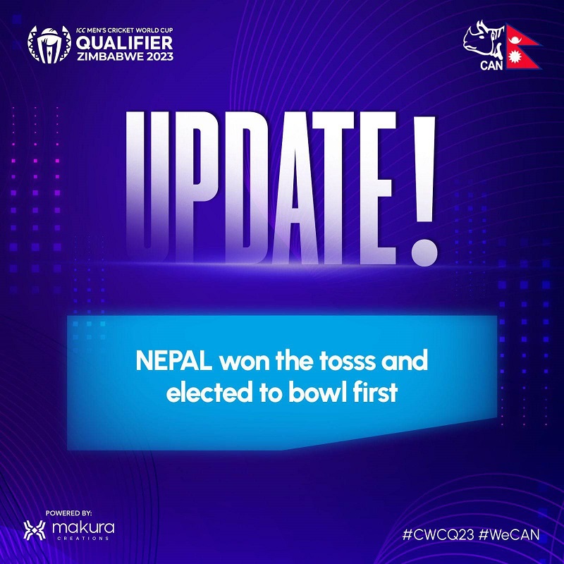 ICC Cricket World Cup: Nepal to bowl first against America