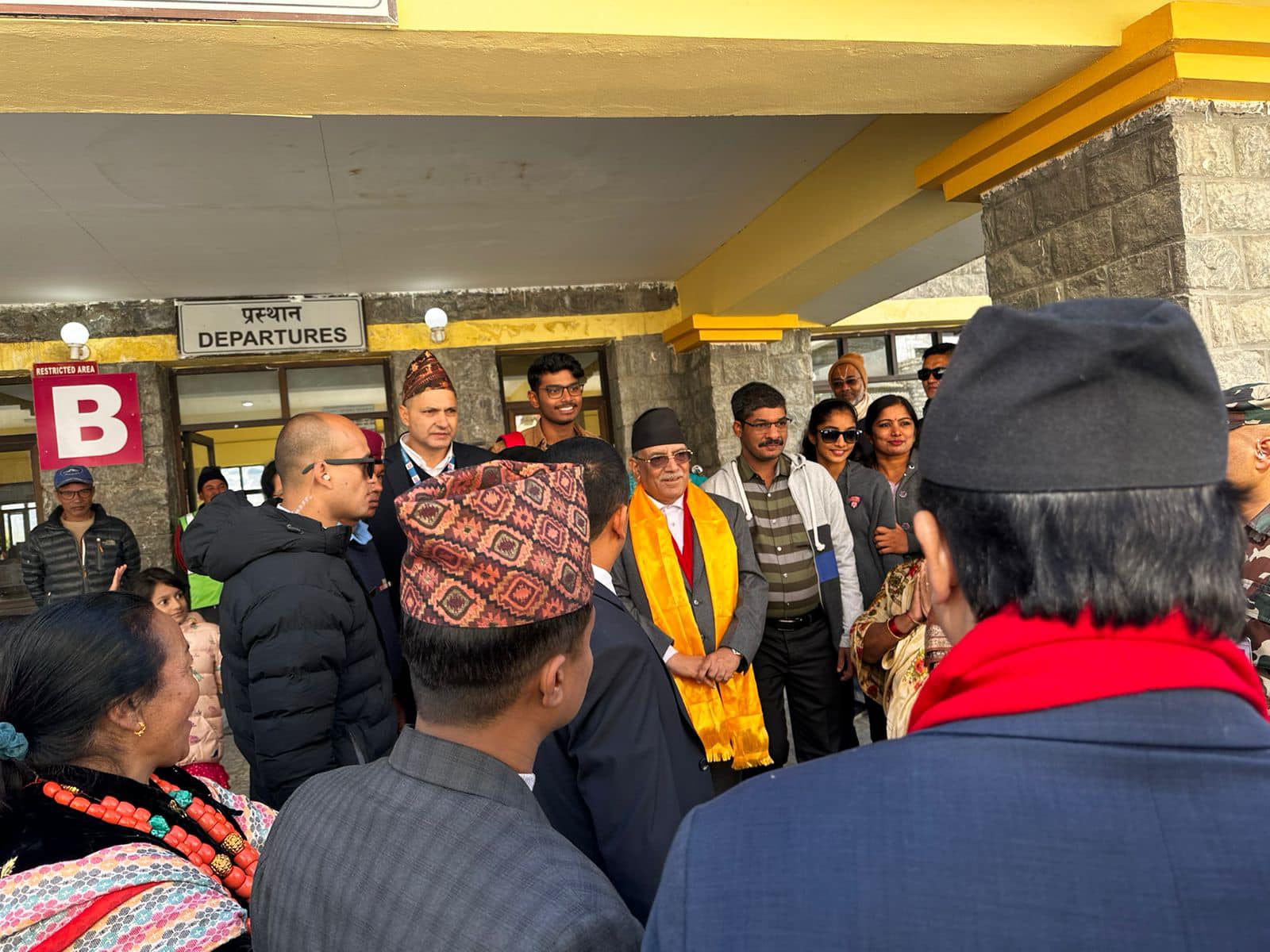 Prime Minister Dahal arrives Mustang