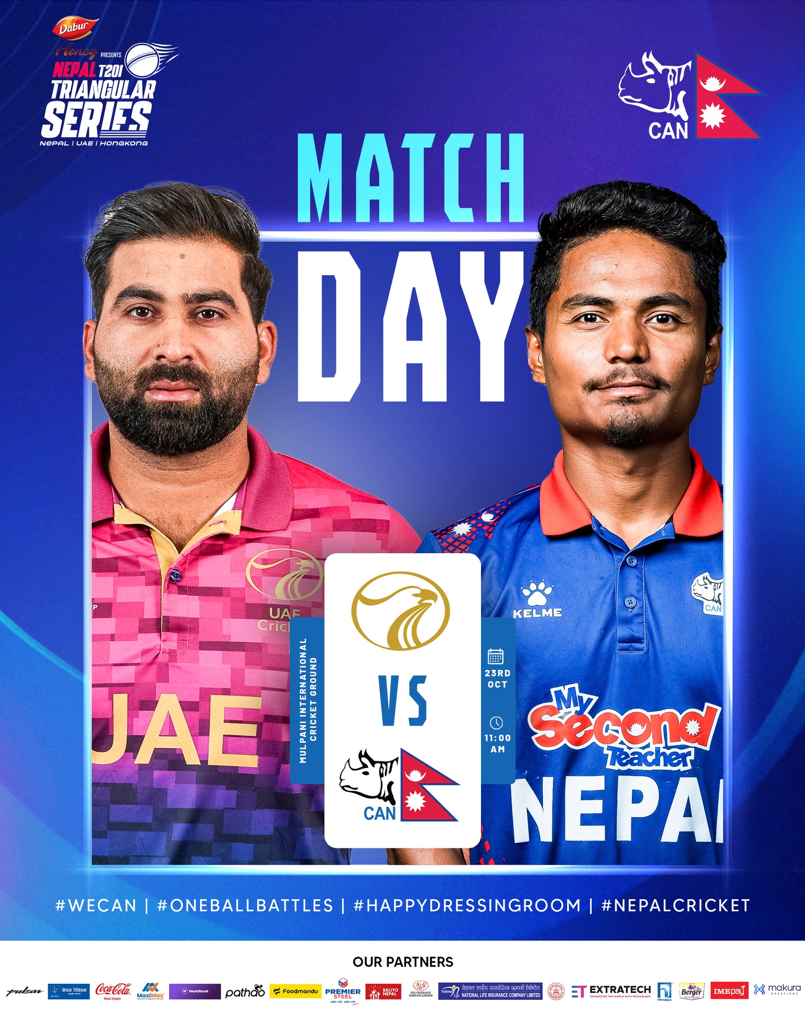 Cricket match between Nepal and UAE today