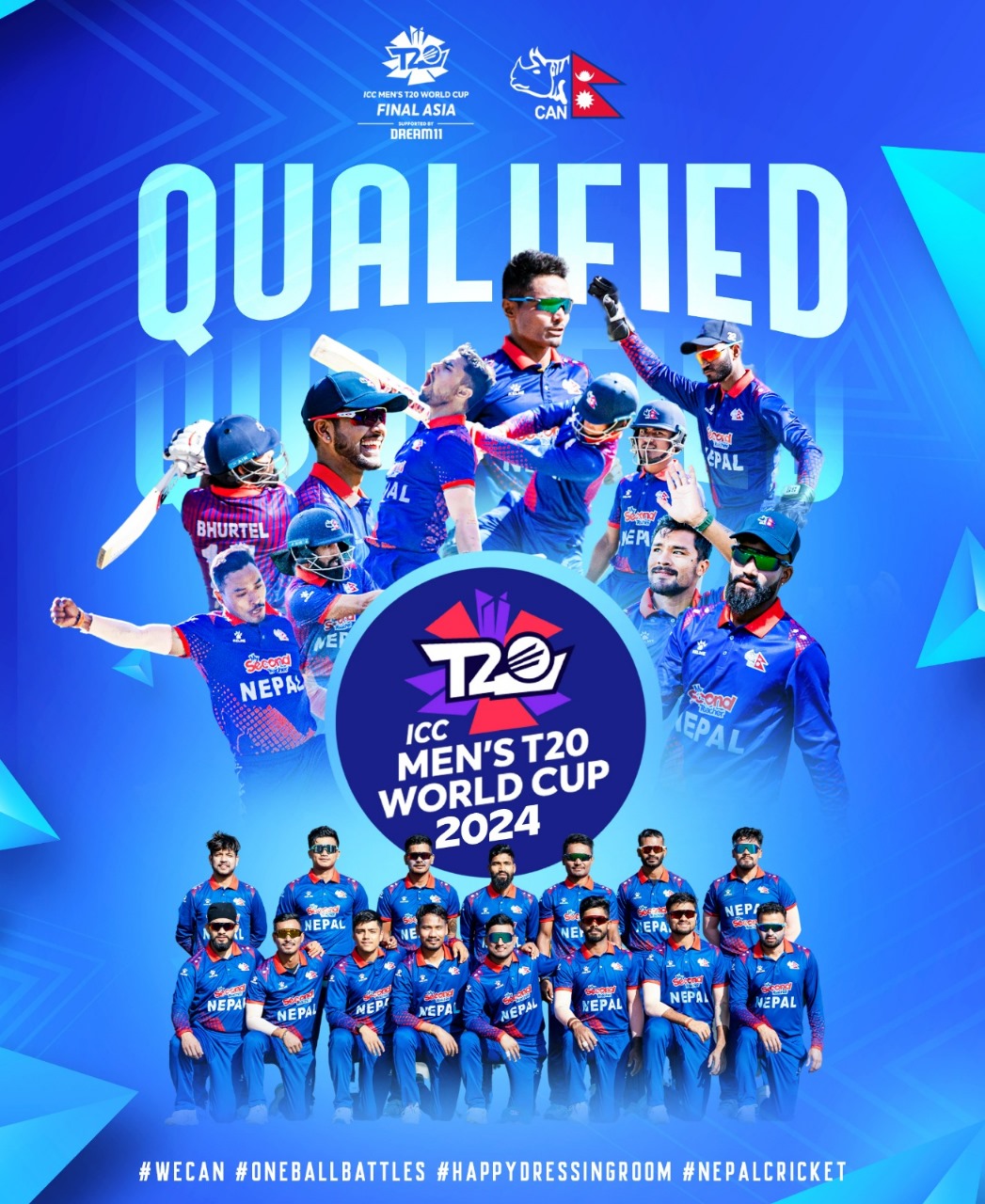 Nepal selected for T20 World Cup