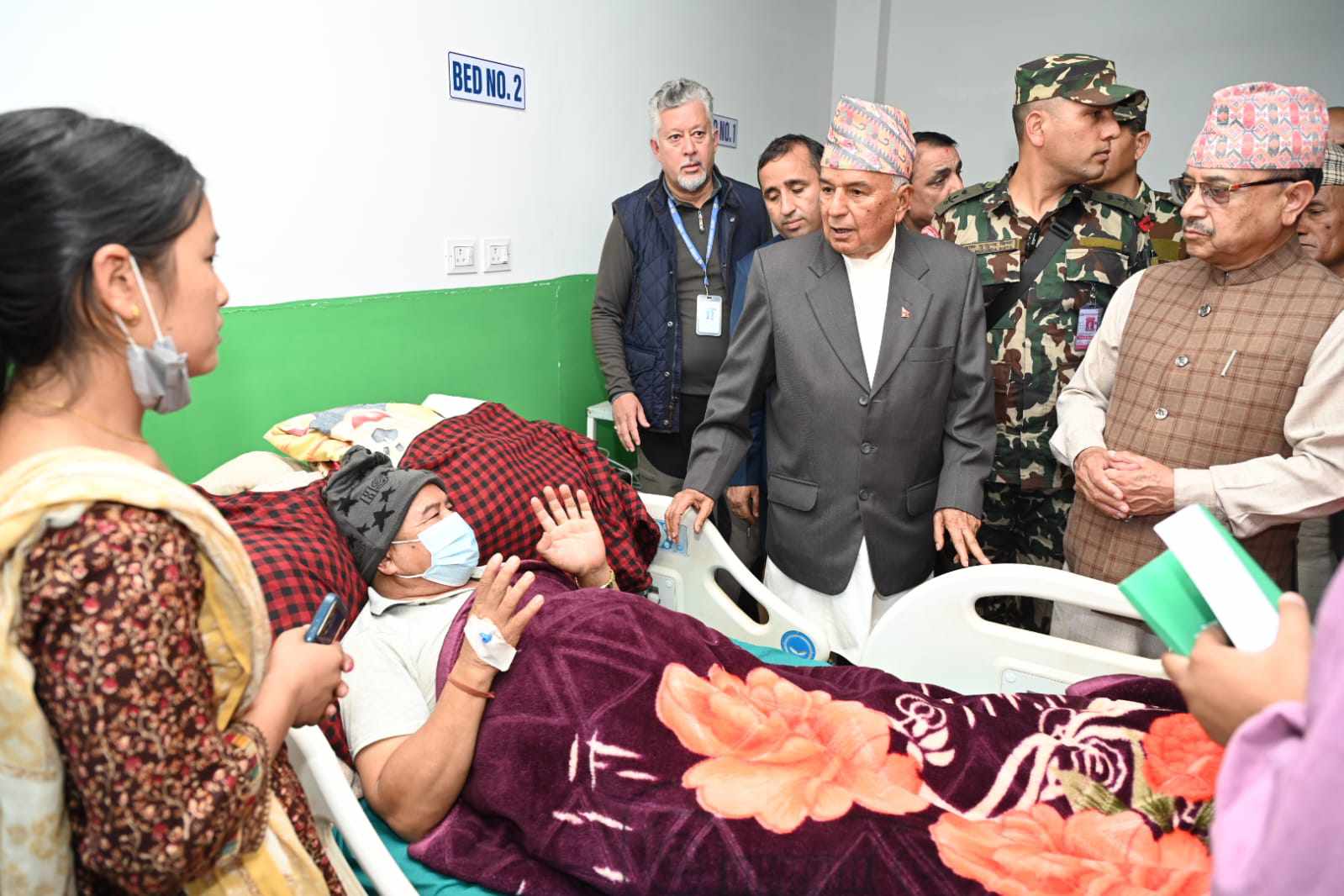 President Paudel met with the victims of the earthquake