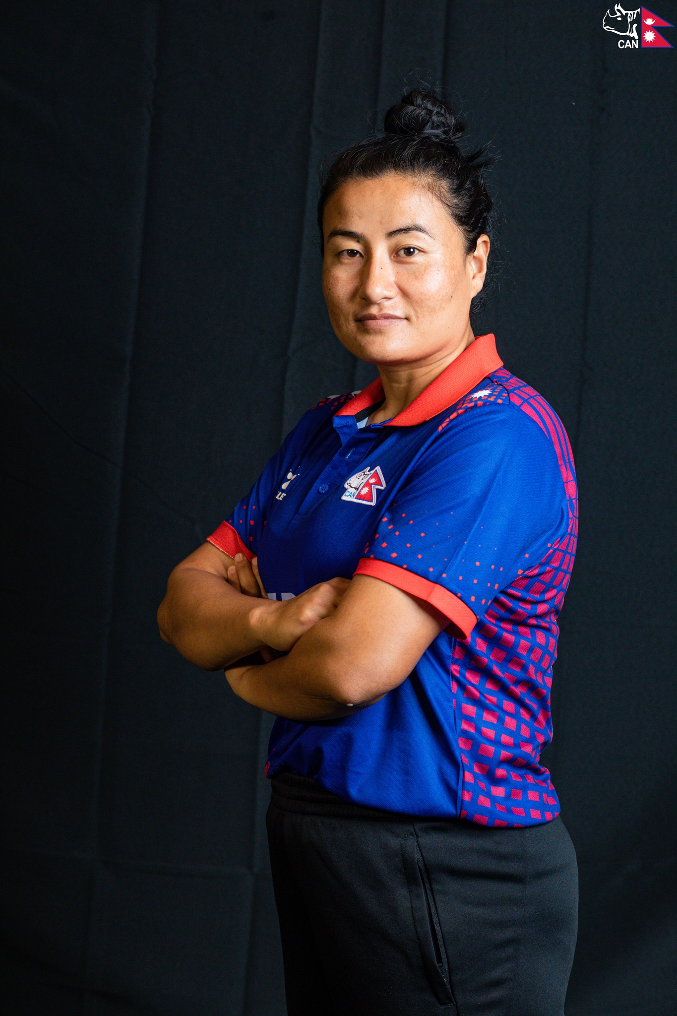 Two  Nepalese Women’s cricketers playing the “Women’s All Stars” tournament.