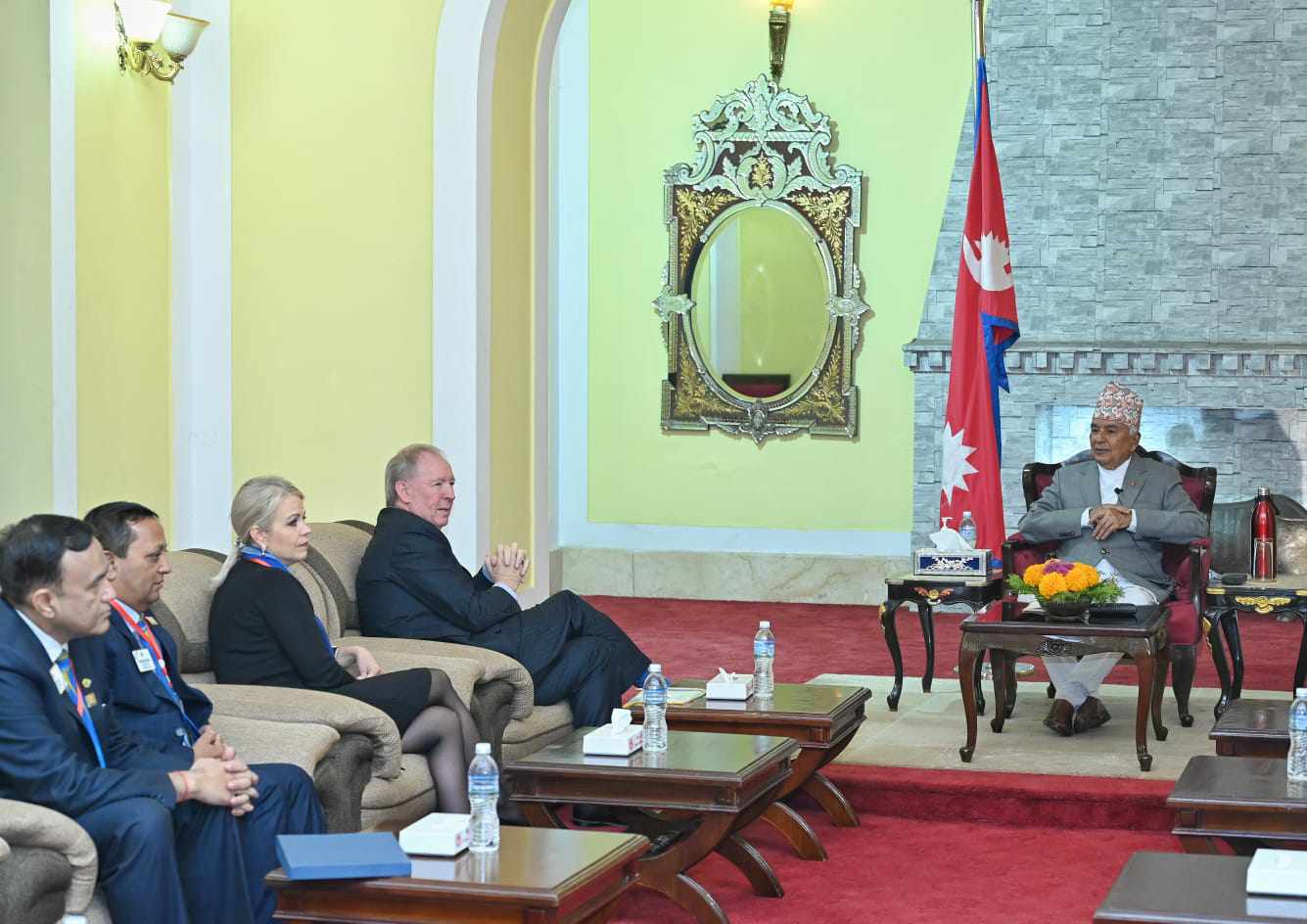 Meeting with President Poudel by the Chairperson of Lions Club International Foundation