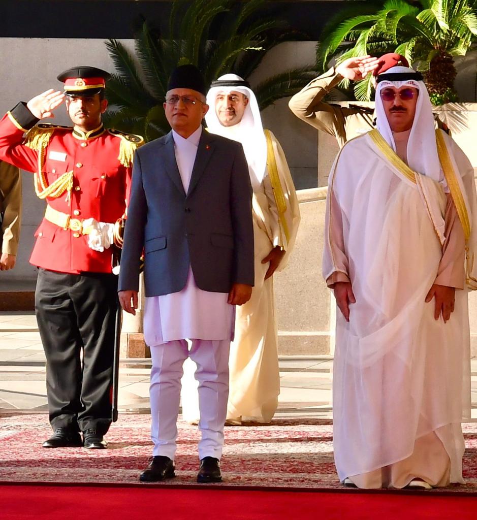 Ambassador Lamsal presents credentials in Kuwait