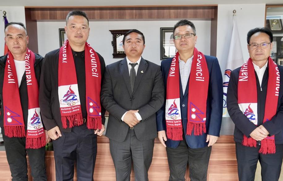 Friendly football between Nepal and China