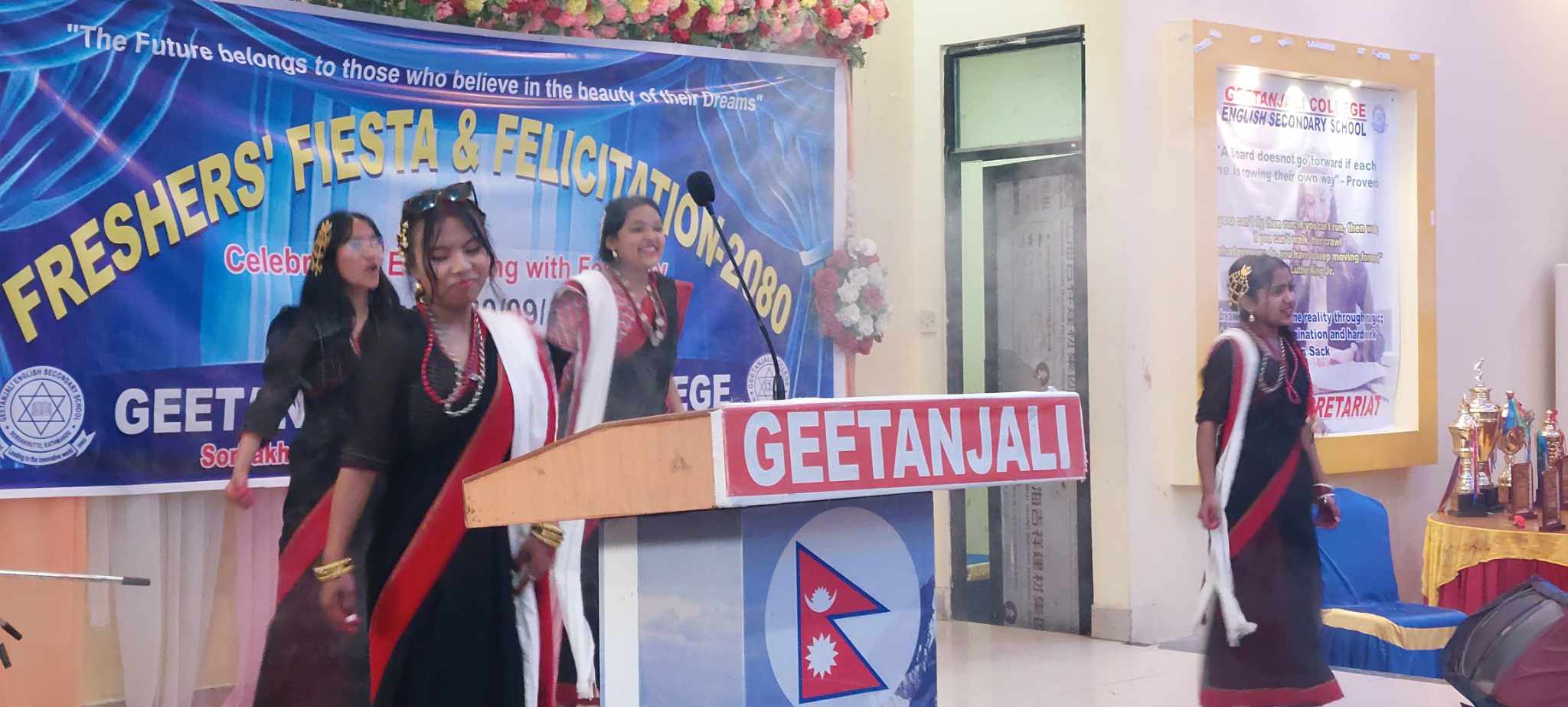 Welcome and farewell program of Gitanjali College