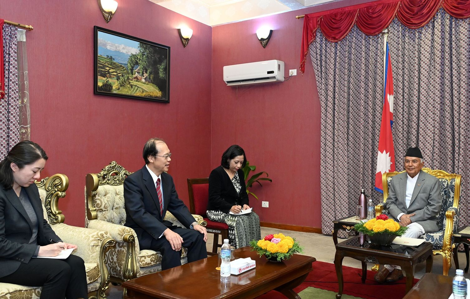 Japanese Ambassador pays courtesy call on President Paudel