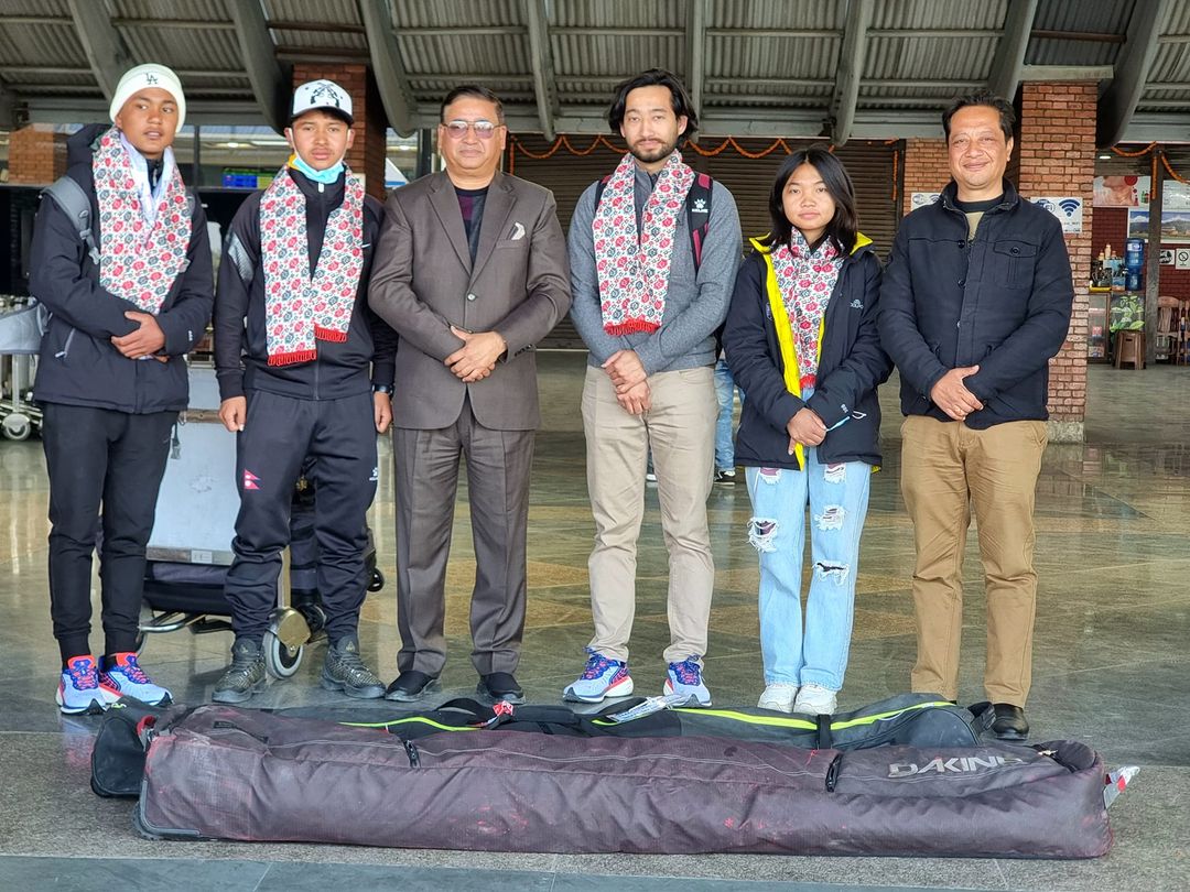 Nepali ski team leaves for South Korea