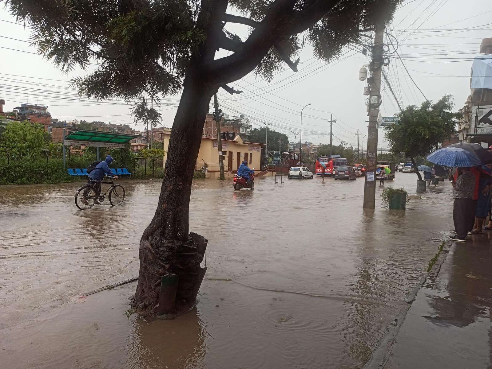 Glimpses of Flood in kathmandu bishnumati river