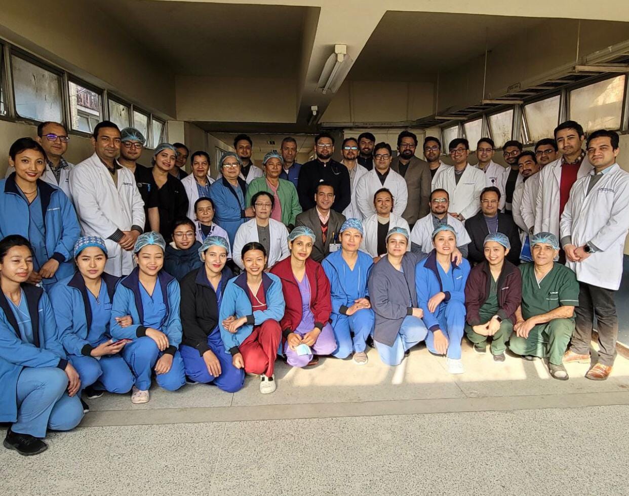 Liver transplant for the first time by a team of Nepali doctors