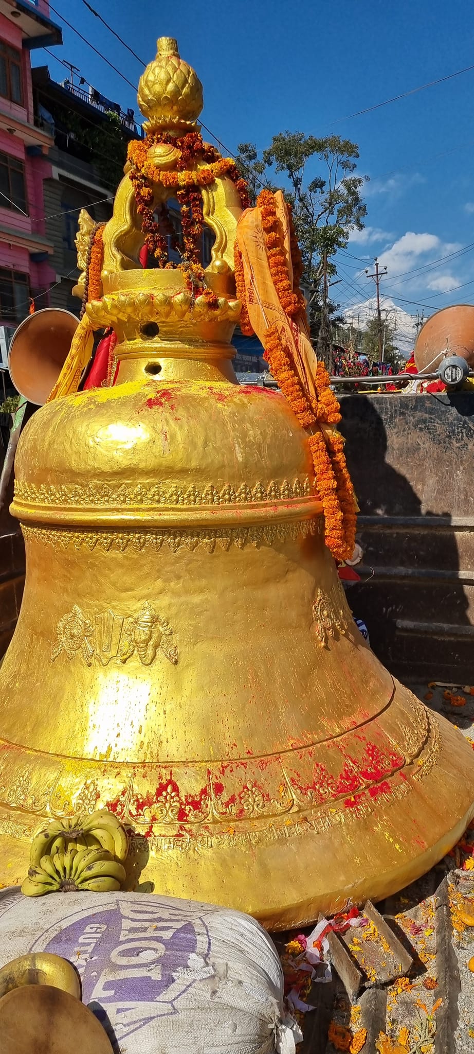 5,555-kg bell installed at Panchakot to promote tourism