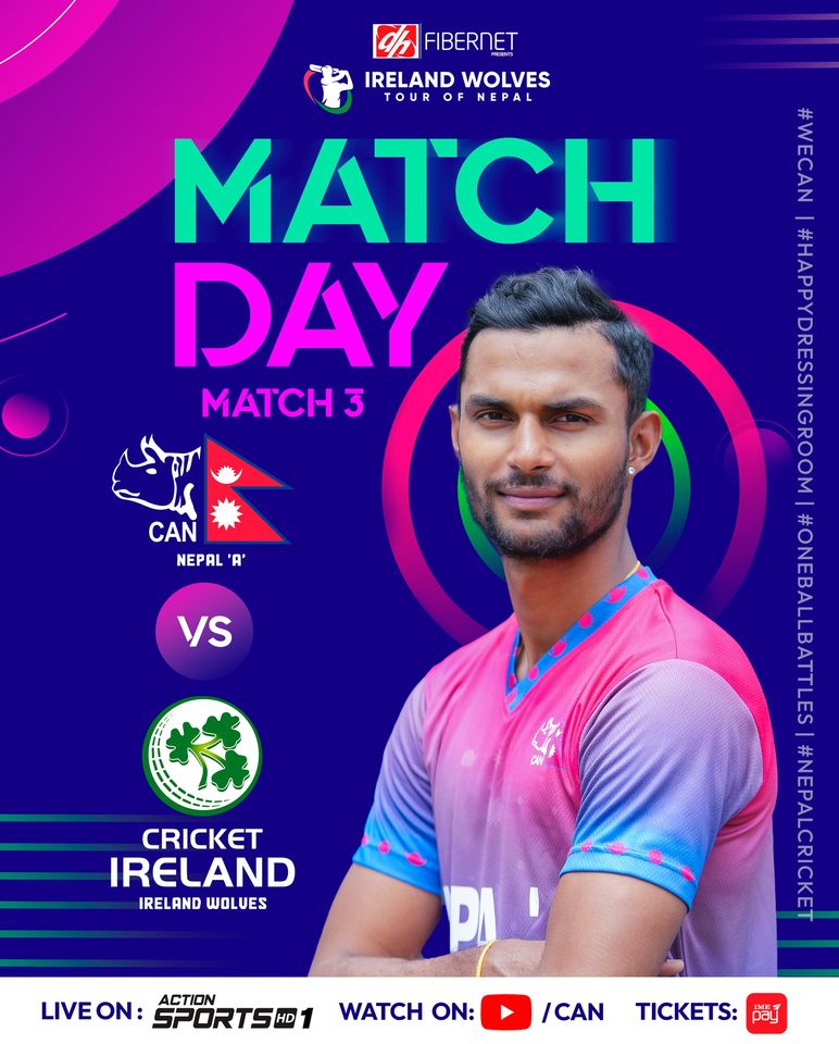 Nepal ‘A’ taking on Ireland ‘A’ today