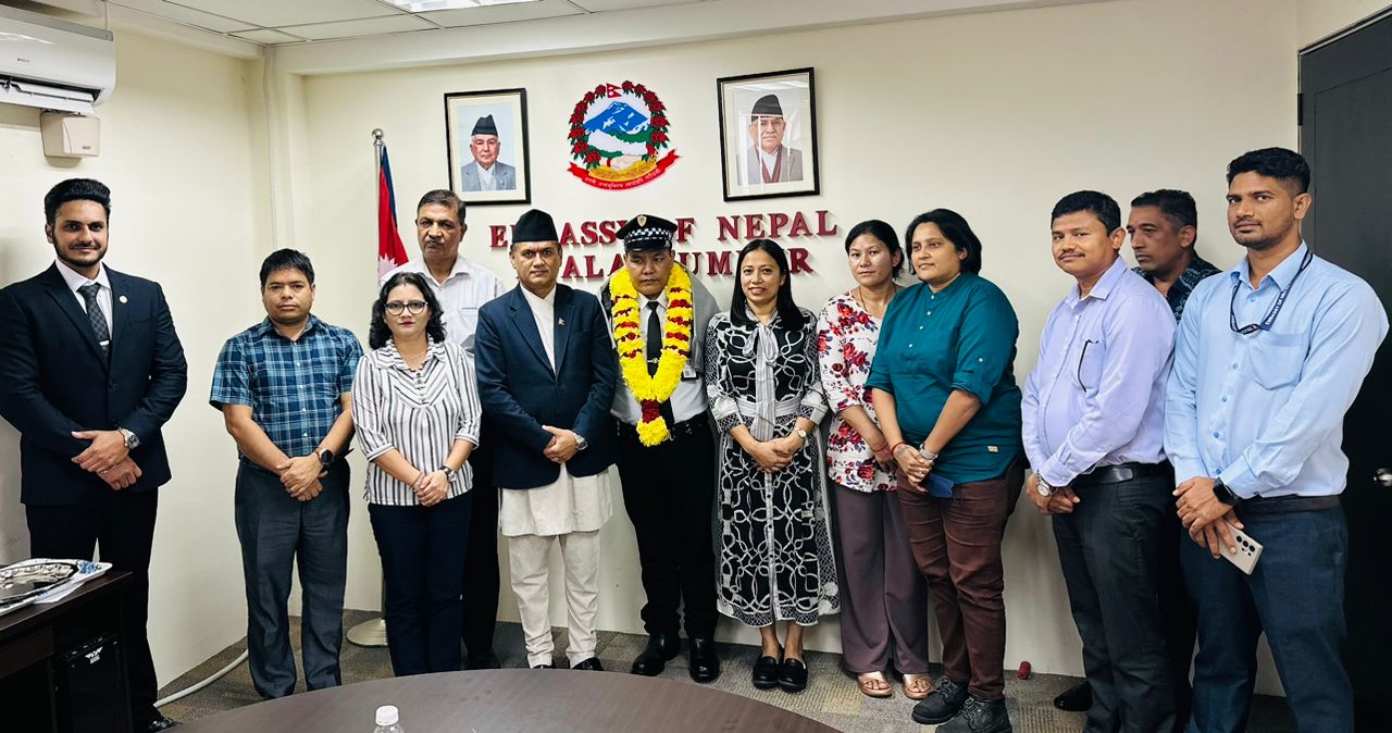 Honoring Nepali security personnel Sherpa in Malaysia