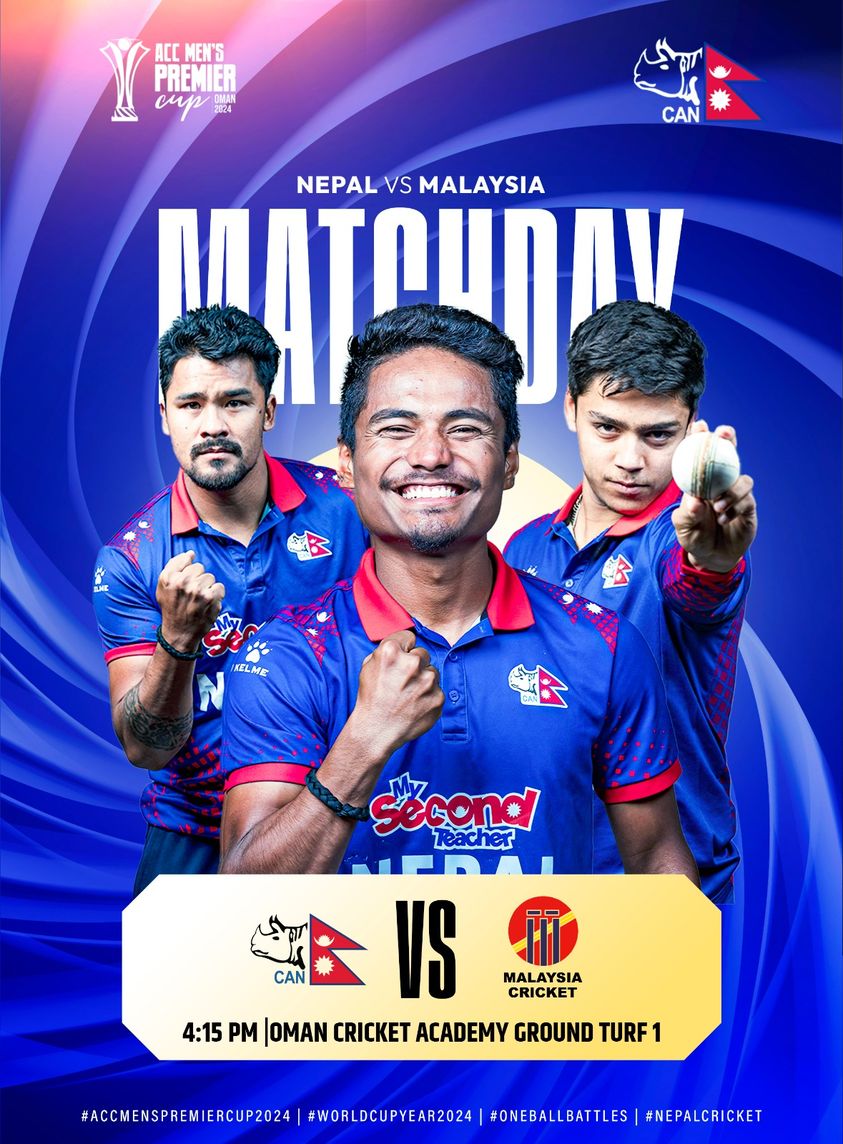 ACC Cup kicks off from today, Nepal taking on Malaysia