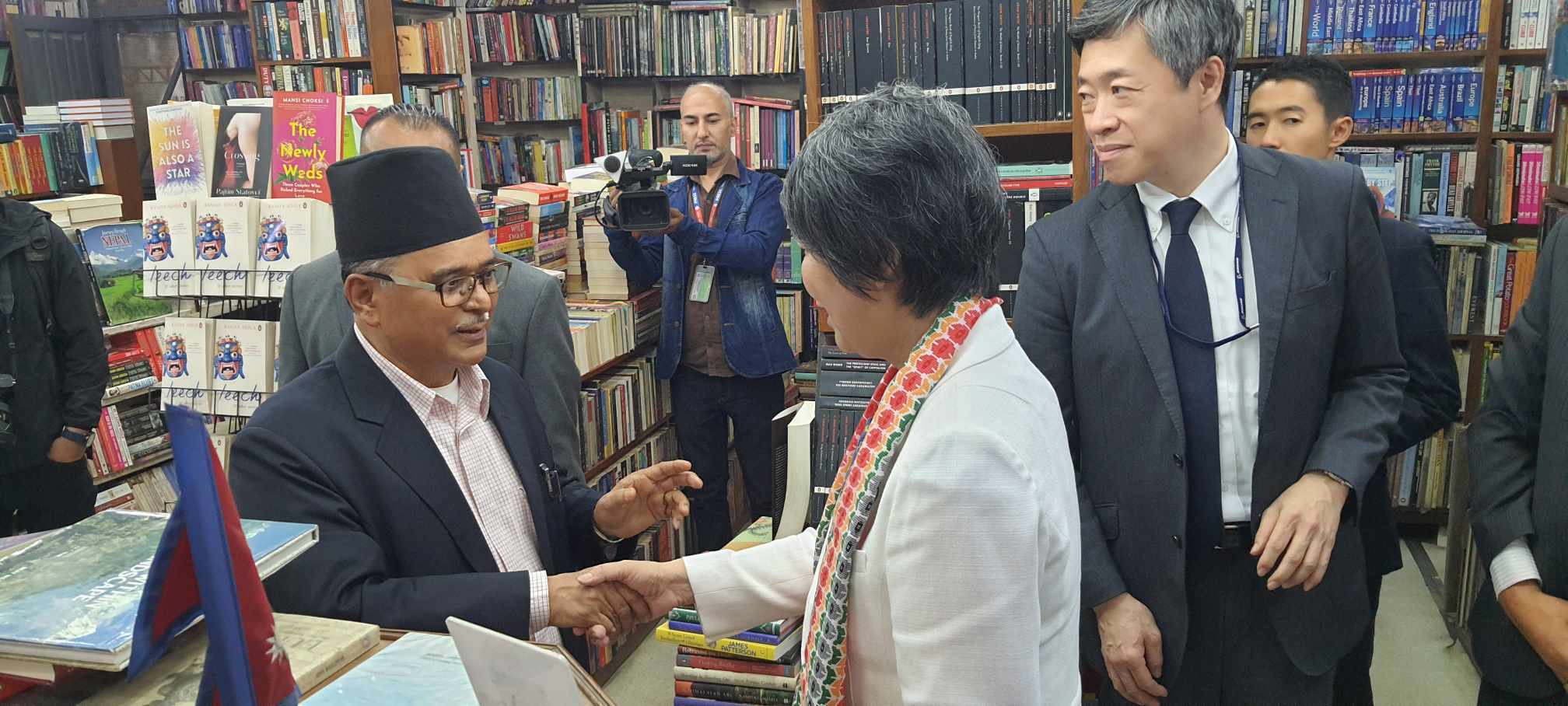 Mandala Book Point Visit by Japanese Foreign Minister