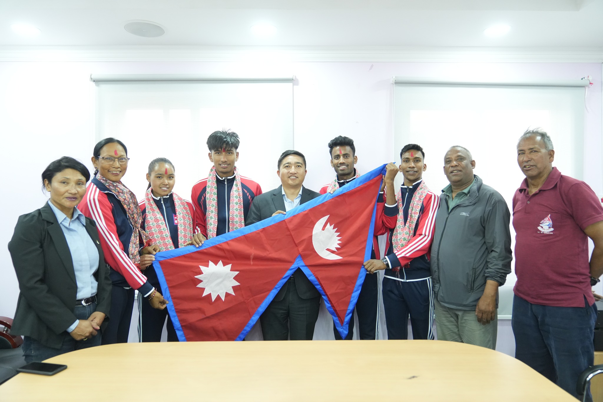 Nepalese team departs to participate in Asian U-20 Athletics Championship