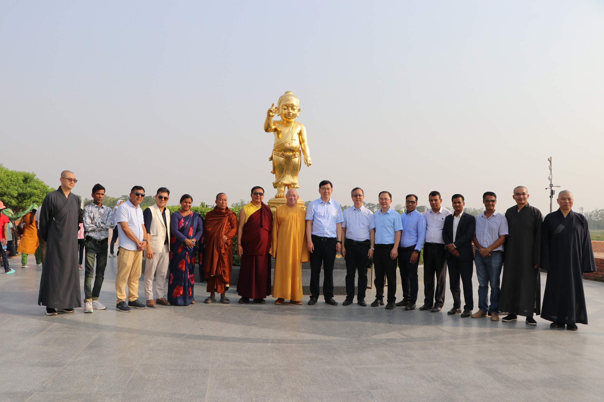 Chinese Minister of Cultural Affairs visits Lumbini