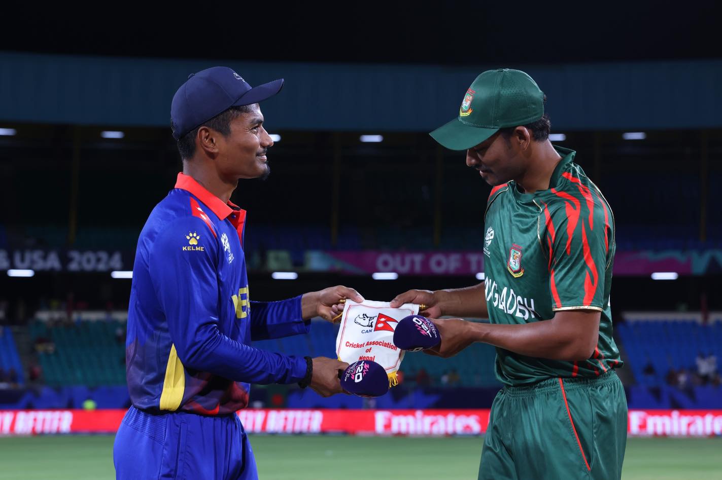 Cricket match started between Nepal and Bangladesh