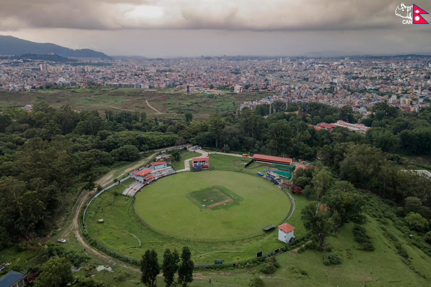 Latest aerial view of TU International Cricket Ground