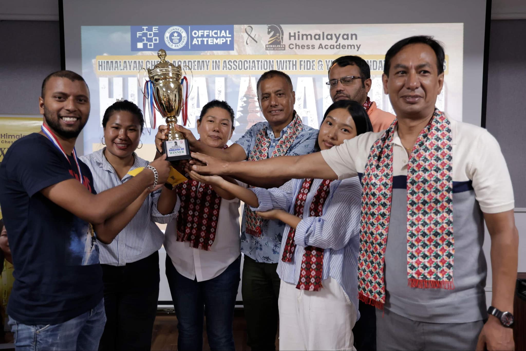 Rupesh became the champion in Himalayan 100 chess