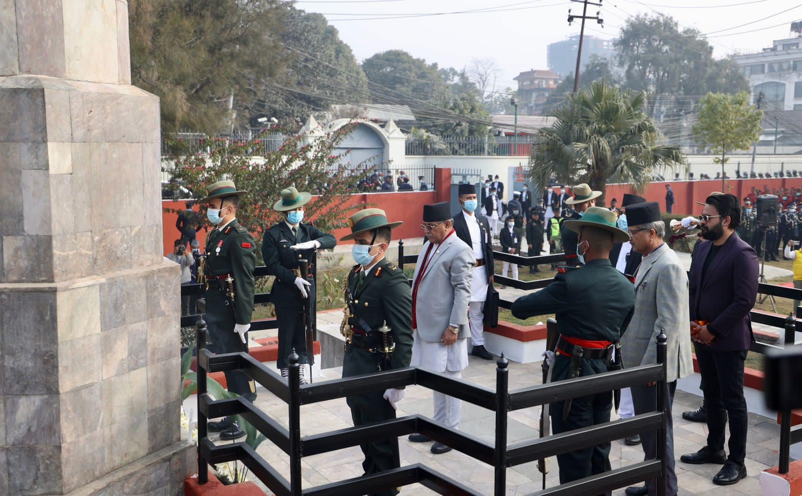 Visual stories of people paying tribute to martyrs