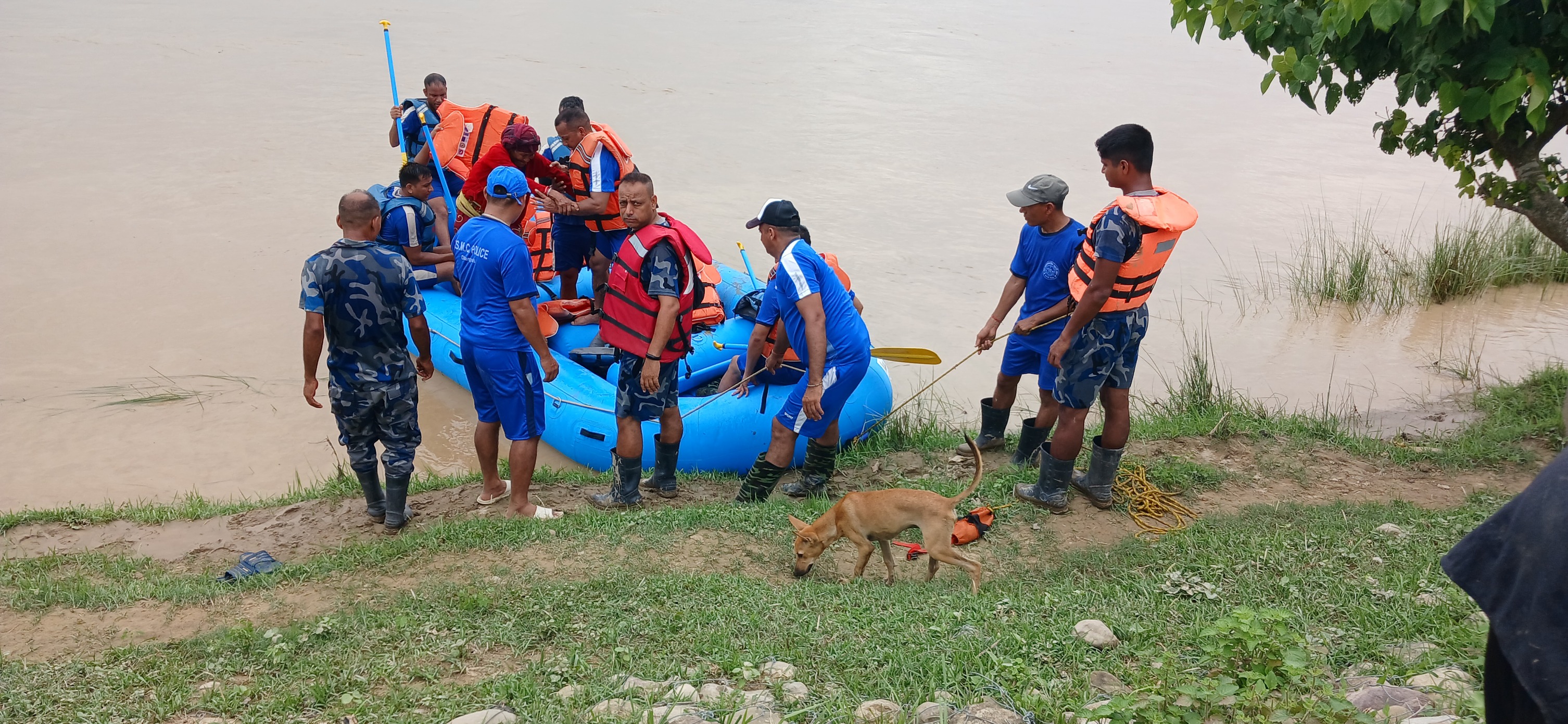 Safe rescue of stranded in Mohana river