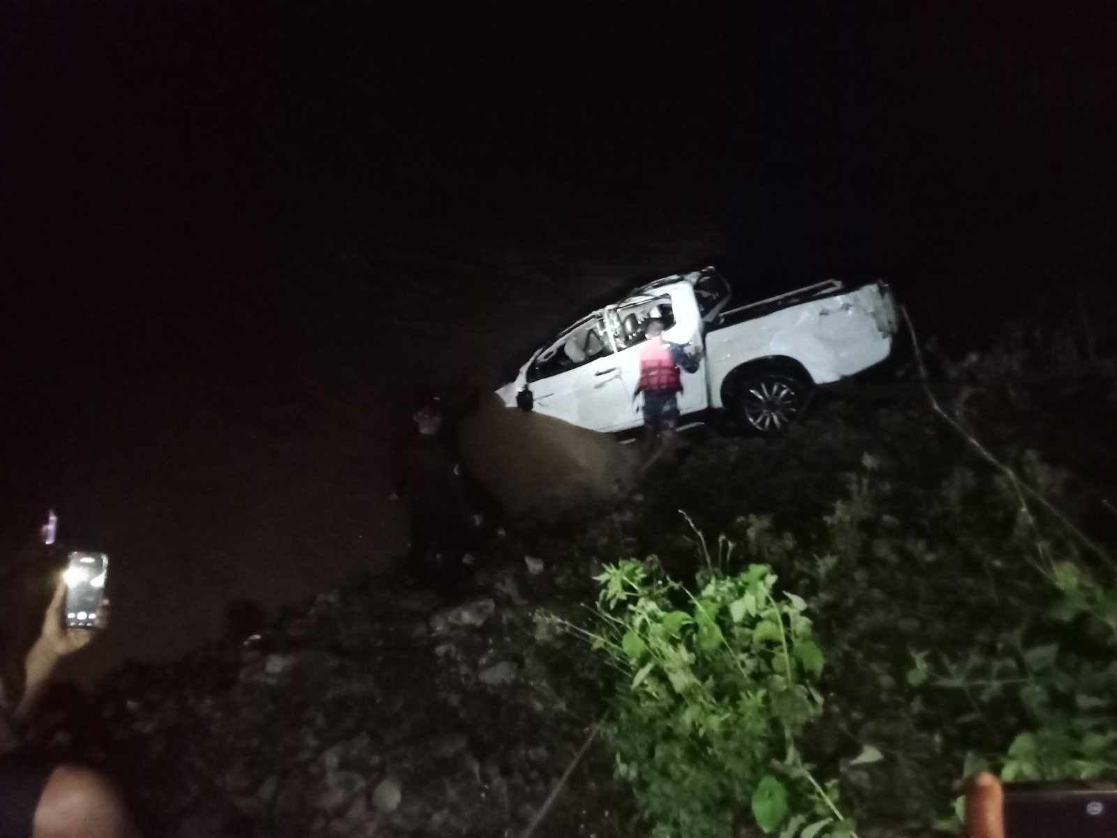 Vehicle plunged in Sunkoshi river retrieved, search on for three missing persons