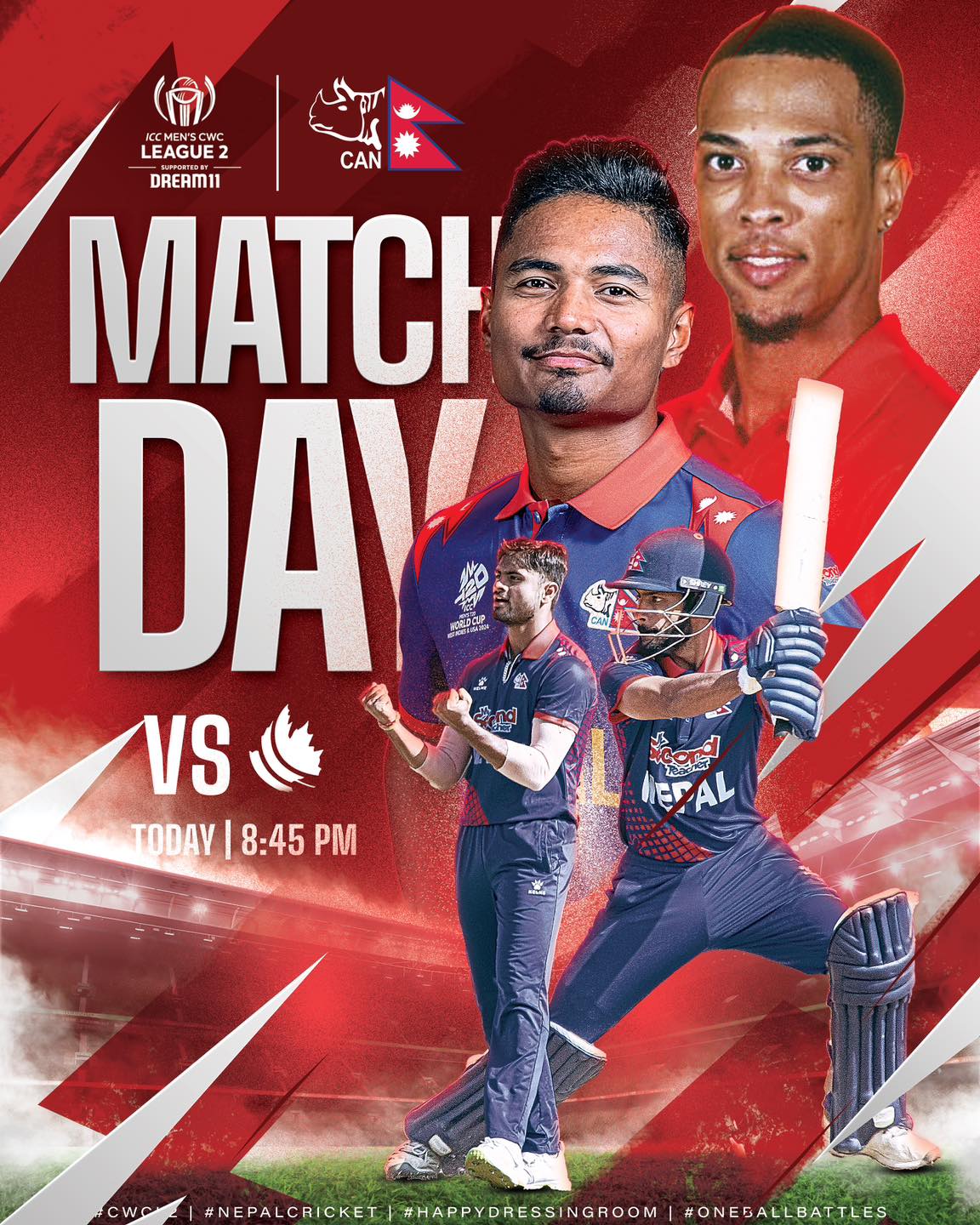 Nepal facing Canada in WCL2 today