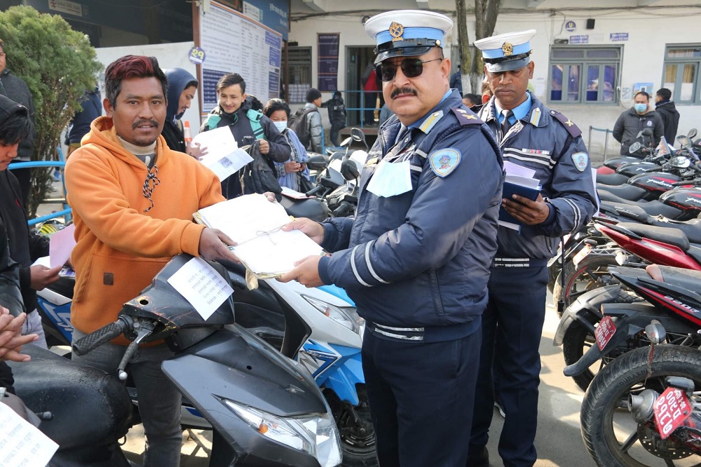 20 lost motorbikes handed over to the owners