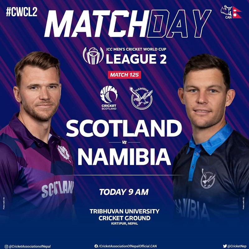 ICC Men’s Cricket: Scotland takes on Namibia