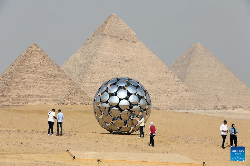 In Pics: Exhibition near Egypt’s Giza Pyramids