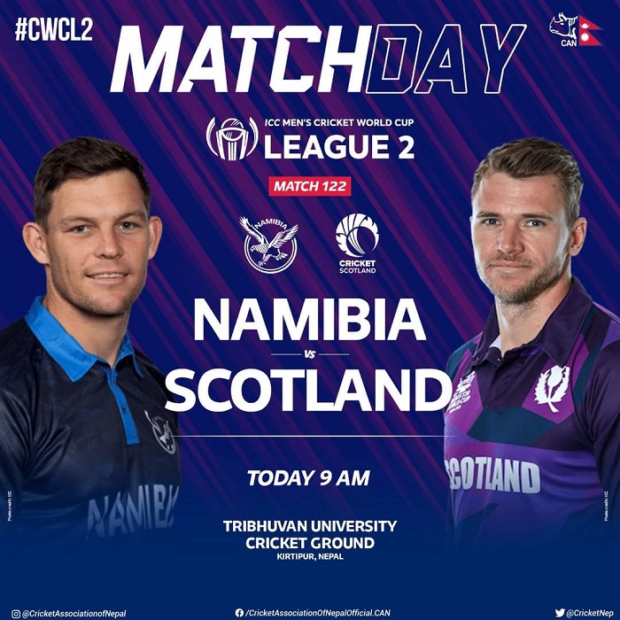 ICC Men’s Cricket: Namibia vs Scotland