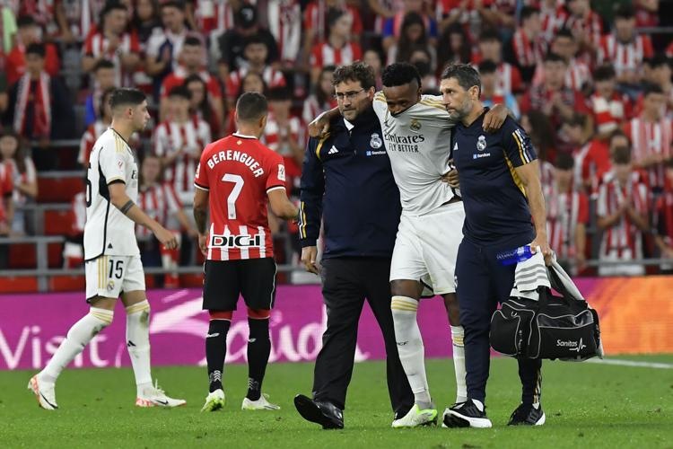 Real Madrid sweat on Militao knee injury