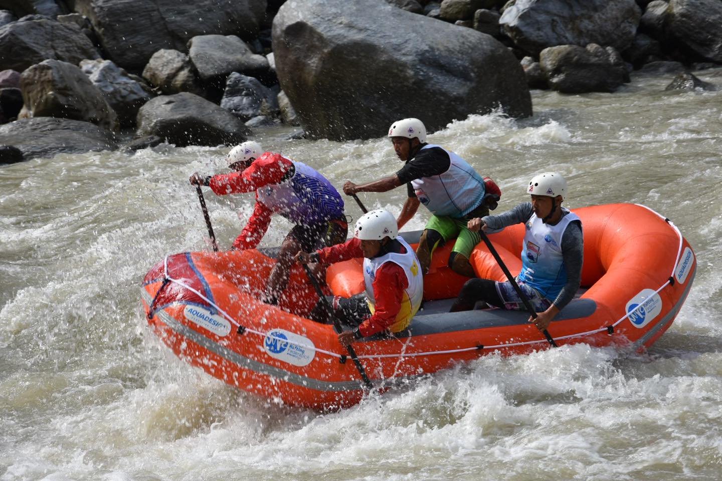 Nepal won gold in the Asian Rafting