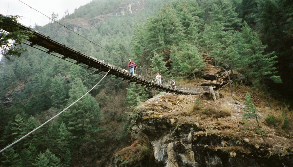 Suspension bridge connects Karyabinayak and Machhindrabahal