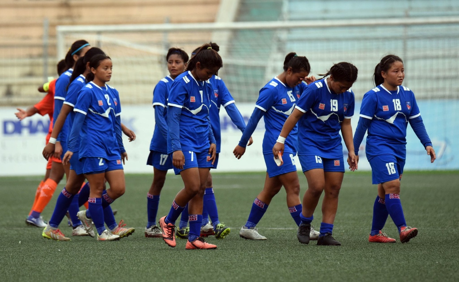 Women’s football today between Nepal and Bhutan