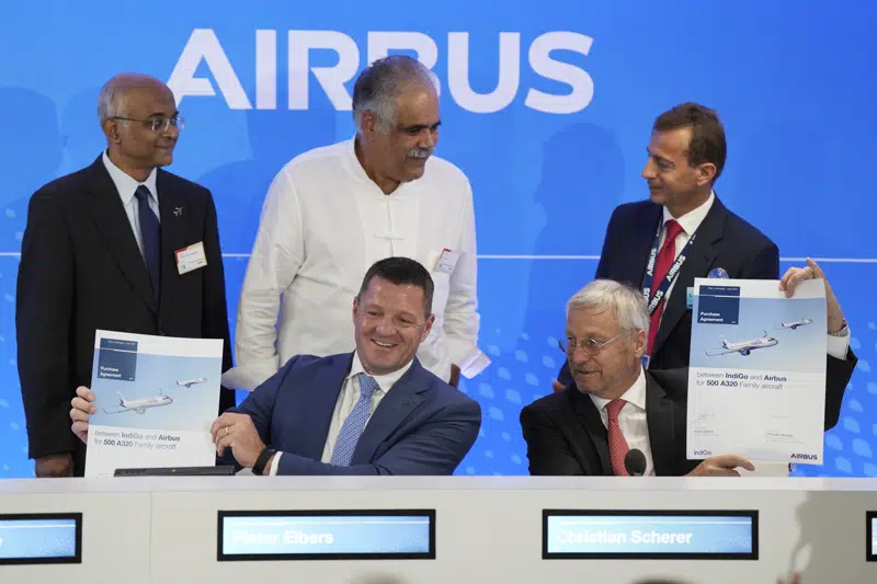 Airbus Secures Record 500-Jet Order from India’s IndiGo at Paris Air Show