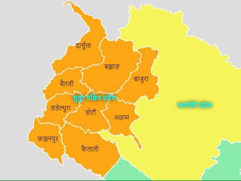 Government announces six districts in Sudurpashim as crisis-hit zones