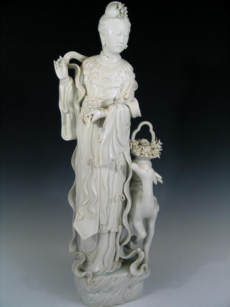 Dehua white porcelain on display at National Museum of China