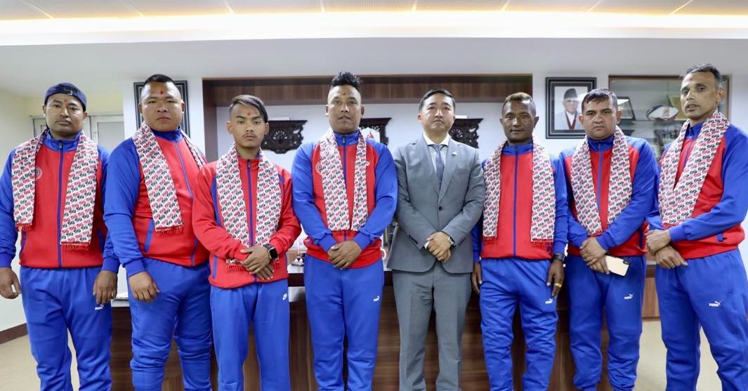 Nepali karate team leaves for Sharjah, UAE